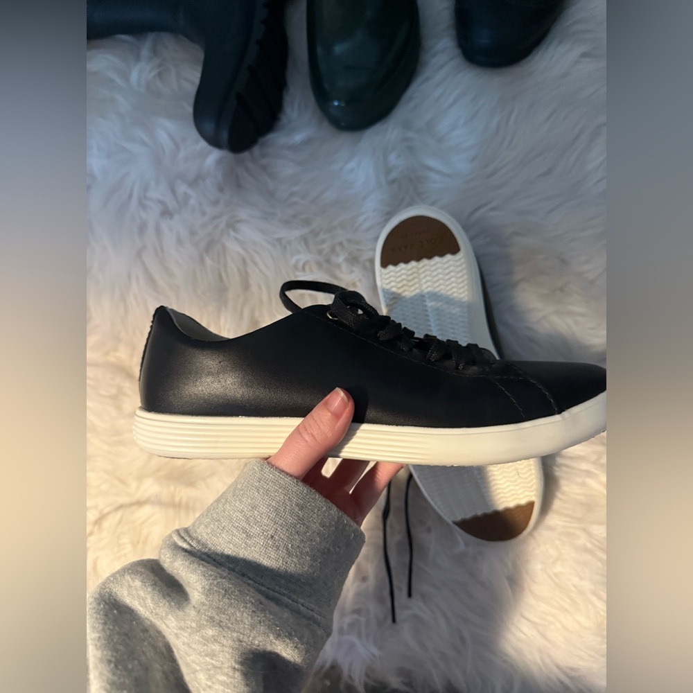 Cole Haan Black Leather Sneakers